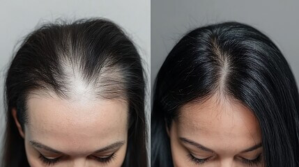 Hair volume boost transformation